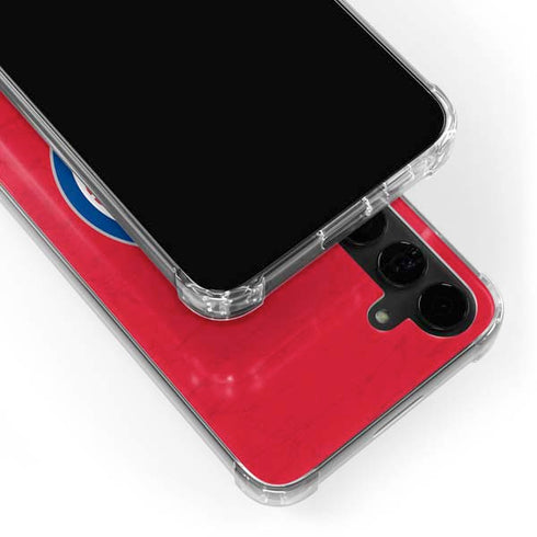 NBA Detroit Pistons Distressed Galaxy S24 Plus Clear Case